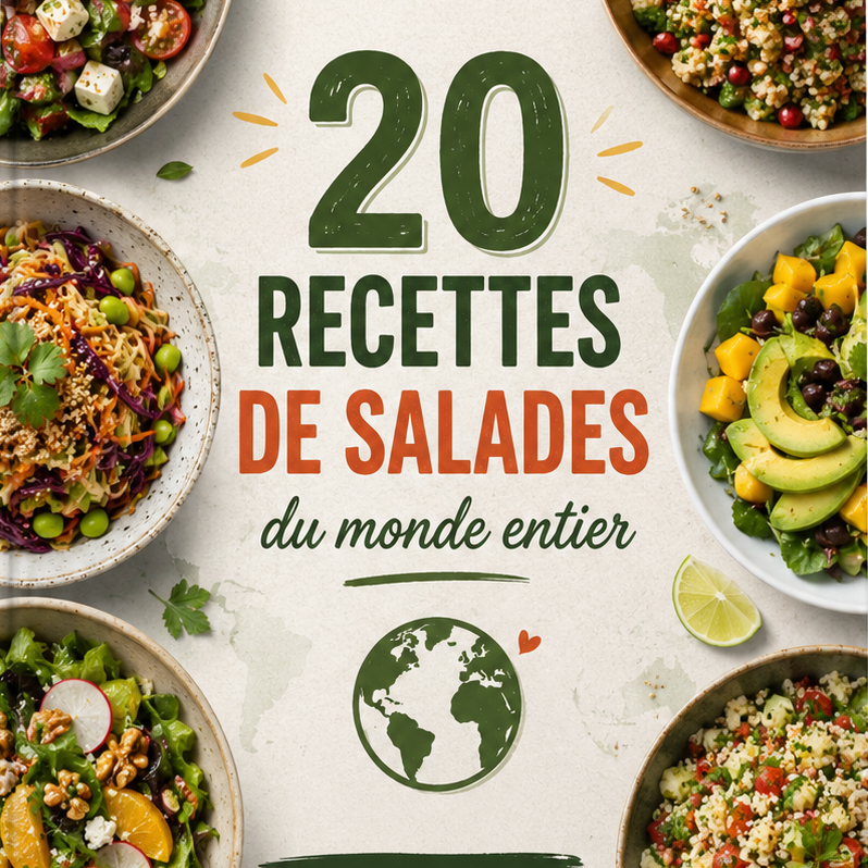 E-book - 20 recettes de salades du monde entier 🌍
