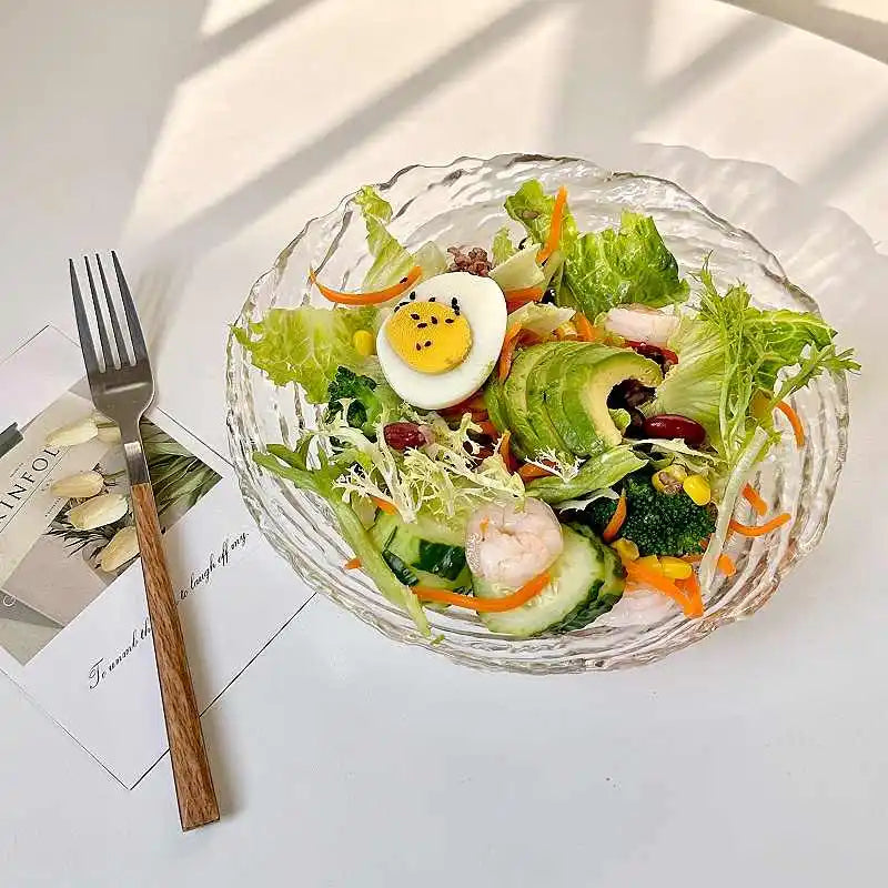 Saladier en Verre texturé