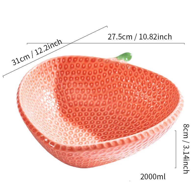Saladier en Forme de Fraise