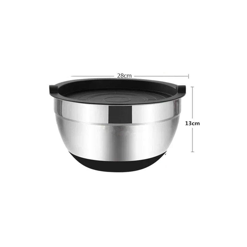 grand saladier inox couvercle