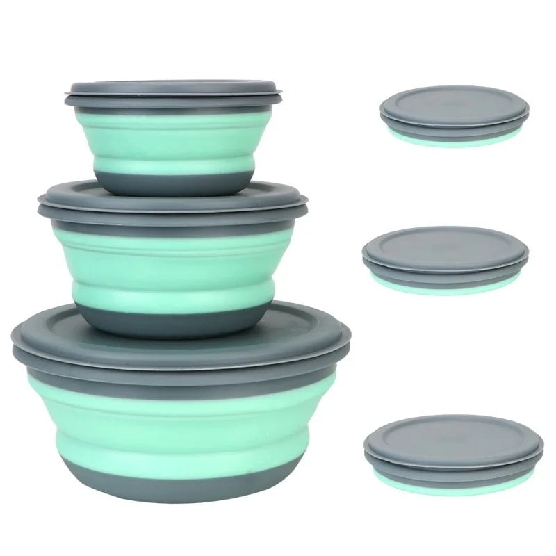 lot de 3 saladier en silicone pliable