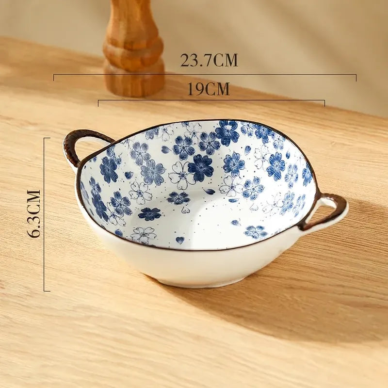 saladier bleu vintage