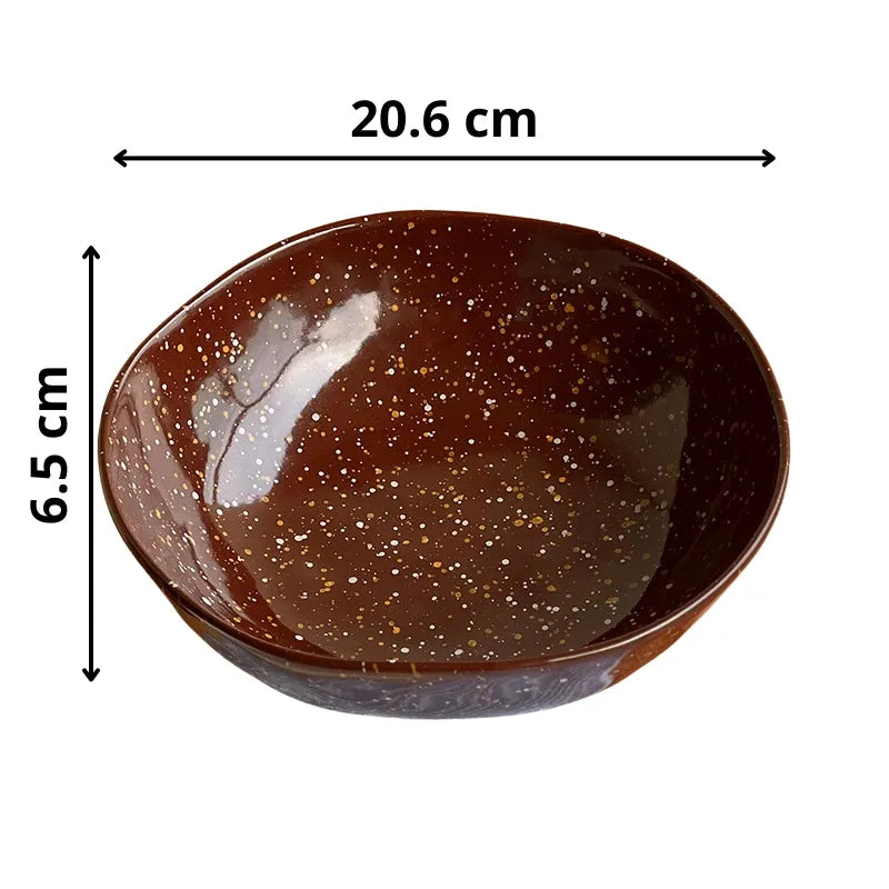 Saladier Céramique Marron