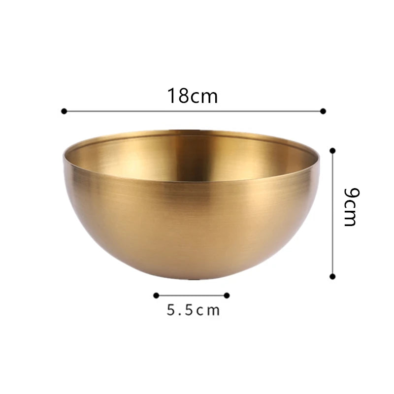 saladier dore inox