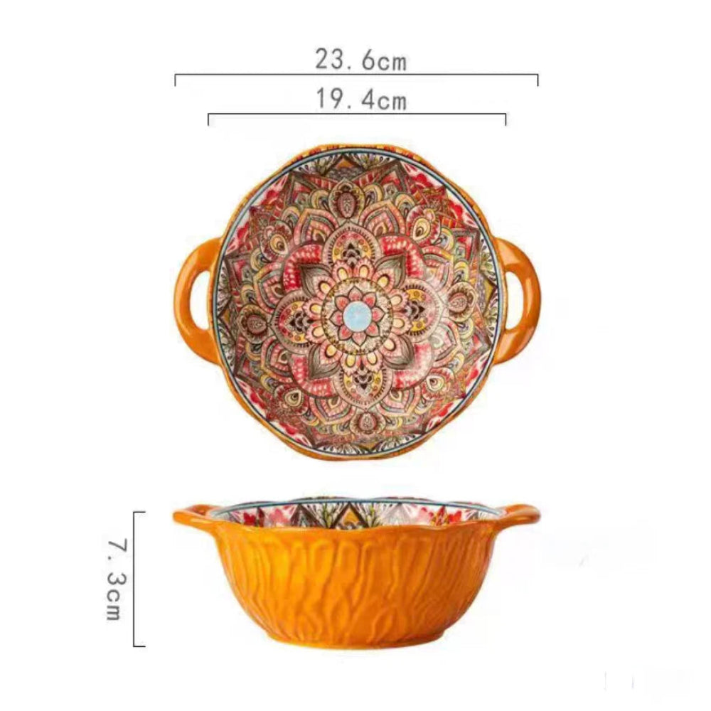 saladier ceramique orange