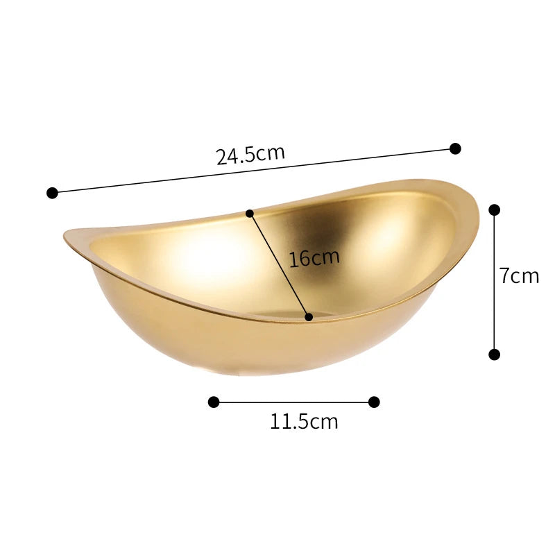 saladier fruit large dore