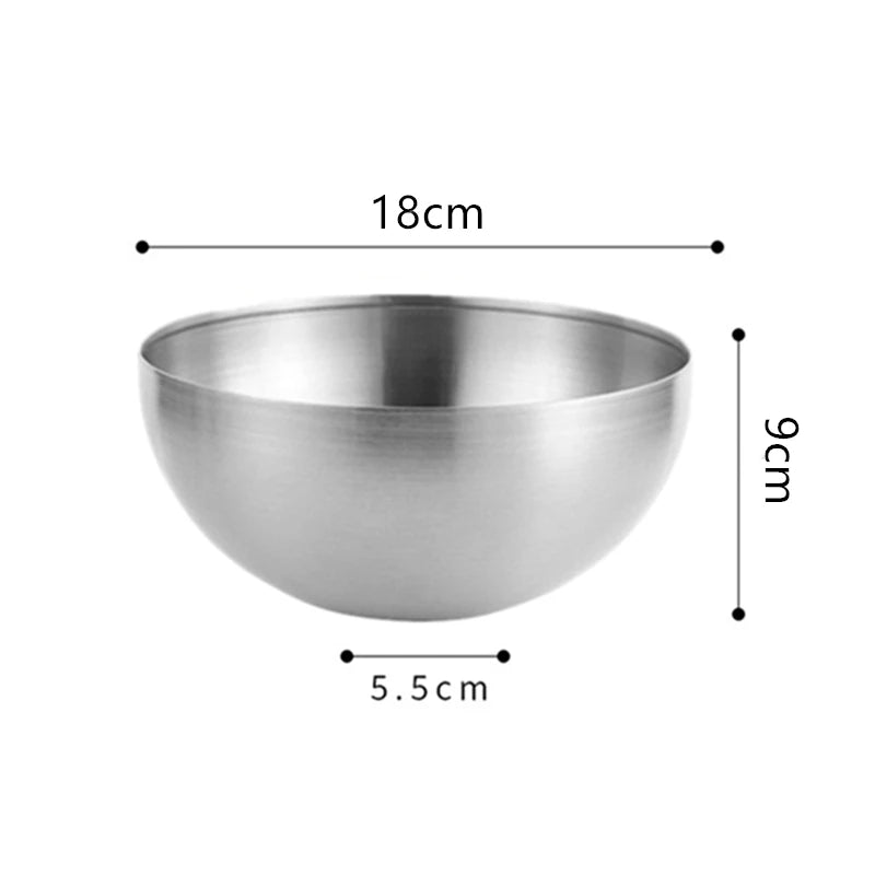 saladier inox argent 18 cm
