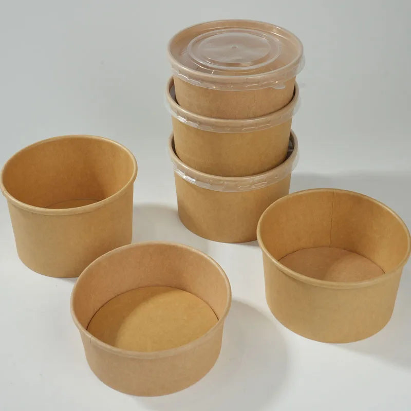 saladier jetable avec couvercle