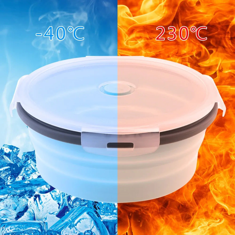 saladier pliable silicone bleu
