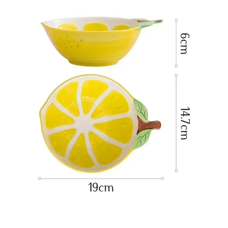 saladier vintage en forme de citron