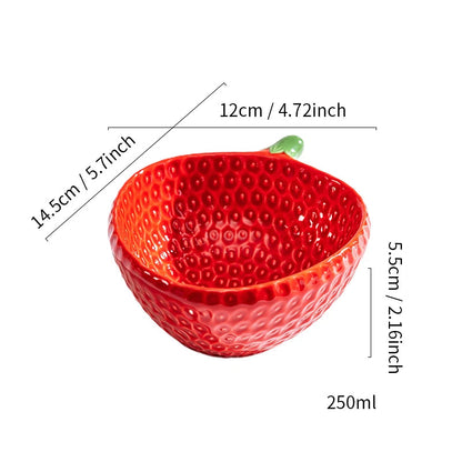 Saladier en Forme de Fraise