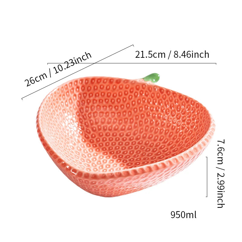 Saladier en Forme de Fraise