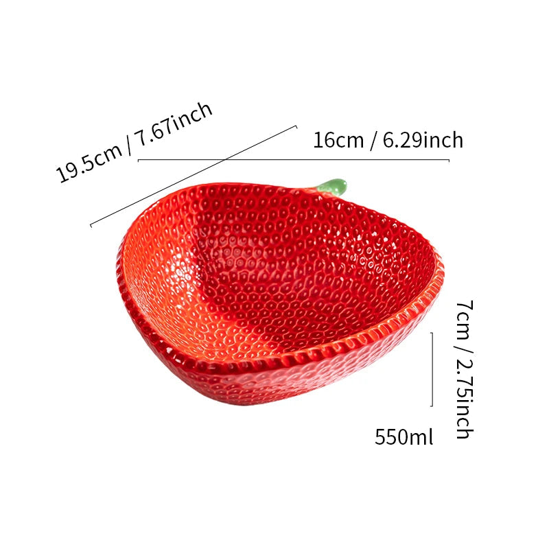 Saladier en Forme de Fraise