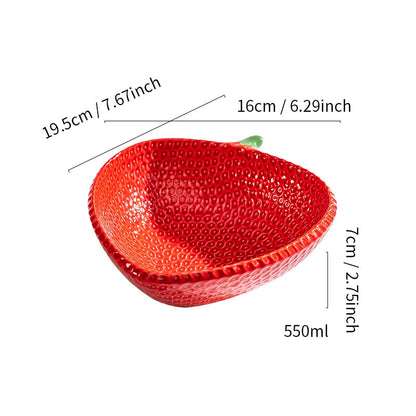 Saladier en Forme de Fraise