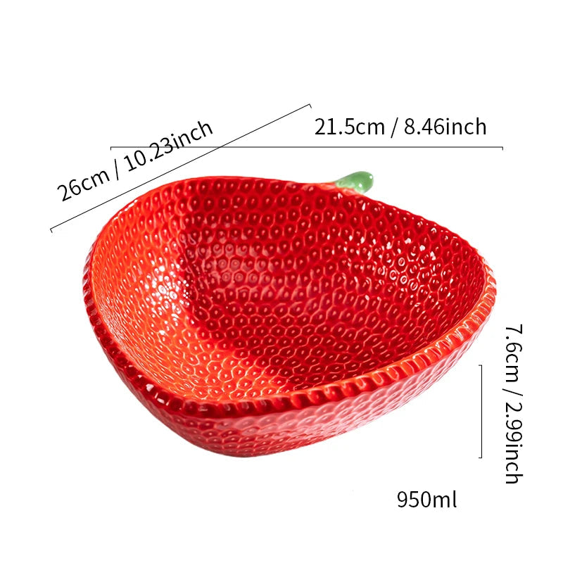 Saladier en Forme de Fraise