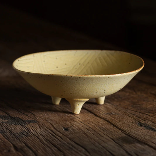 Saladier Beige à Pied