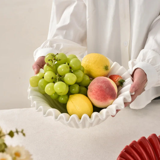 Saladier Blanc Dentelle
