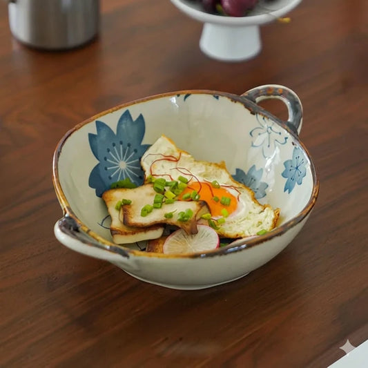 Saladier Design Floral turquoise