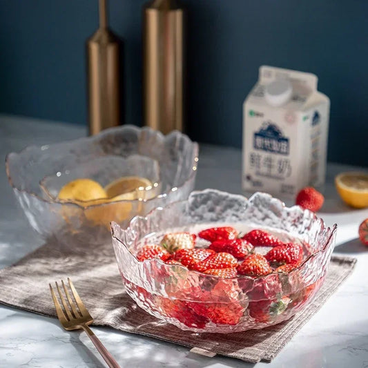 Saladier Verre à bord Irrégulier