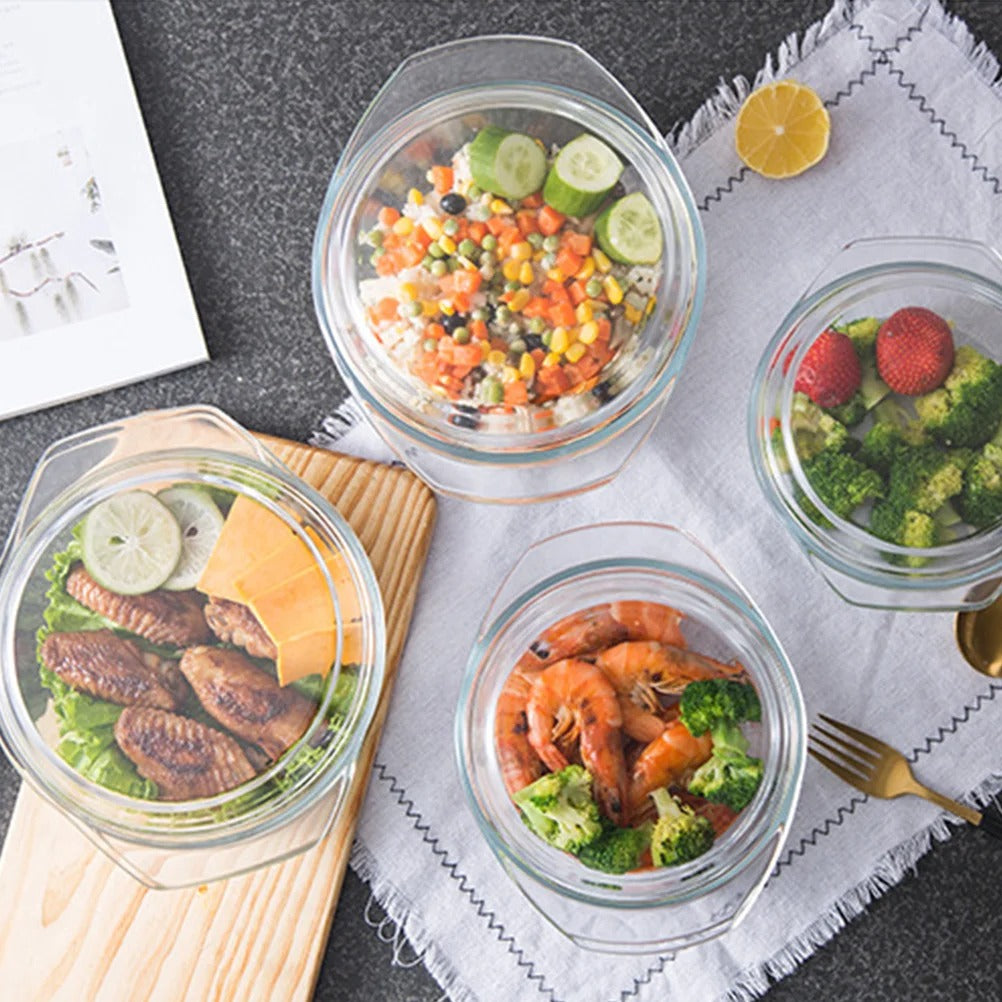 Saladier avec Couvercle en Verre