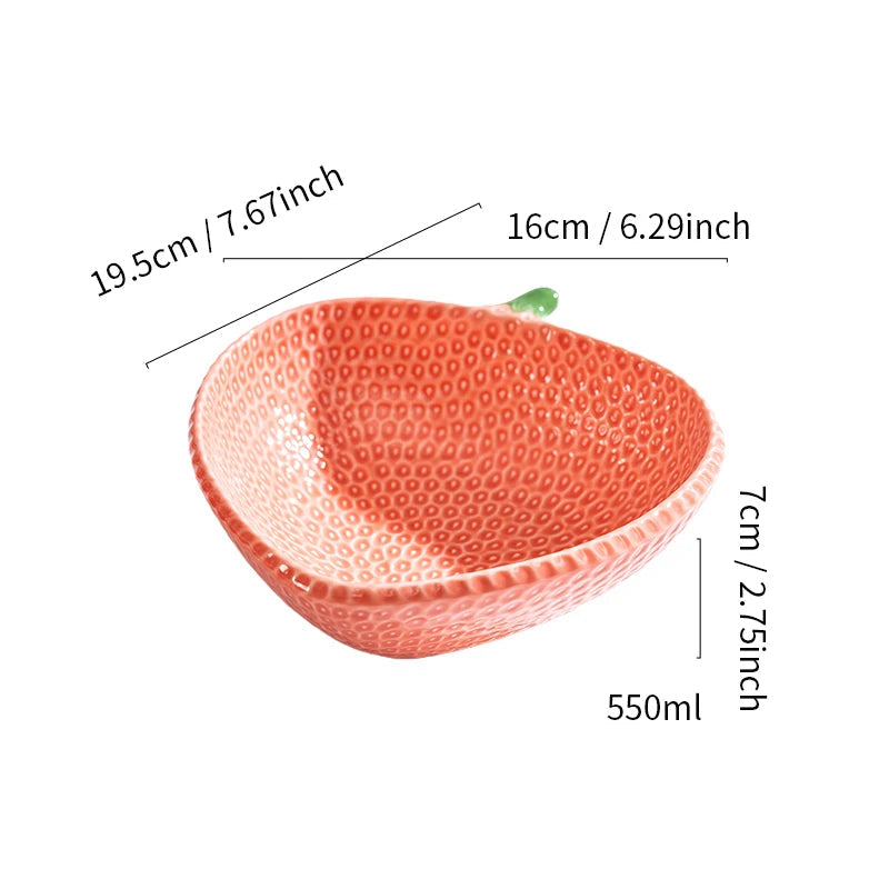Saladier en Forme de Fraise