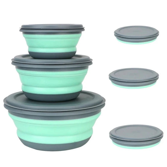 lot de 3 saladier en silicone pliable