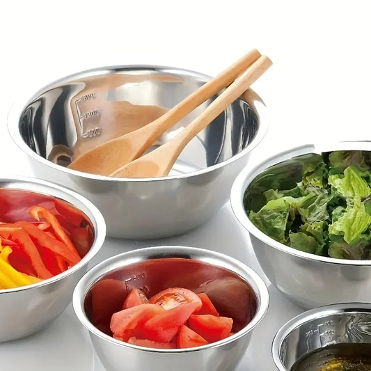 lot de 5 saladiers inox