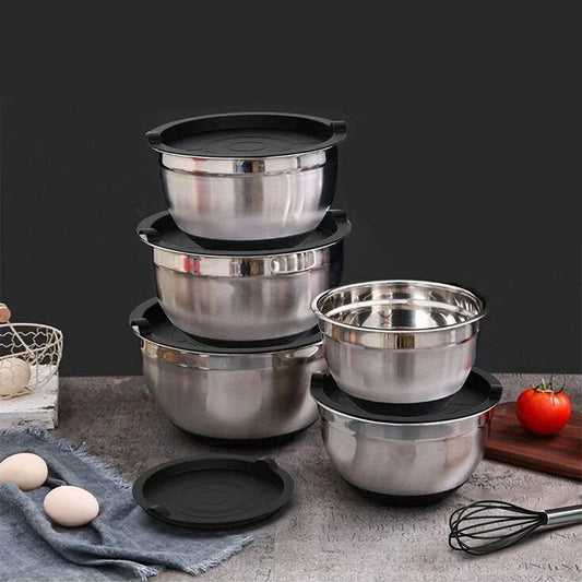 lot de 6 saladiers en inox 
