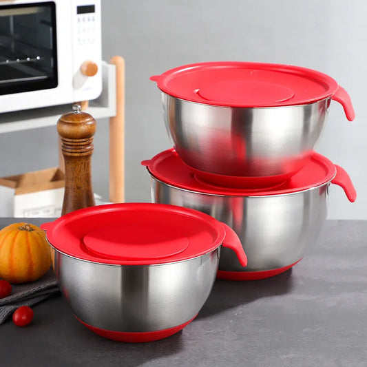saladier avec couvercle inox