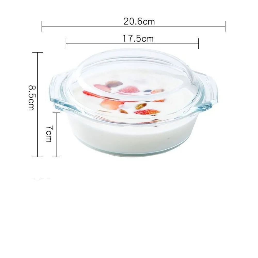 saladier avec couvercle verre 17 cm