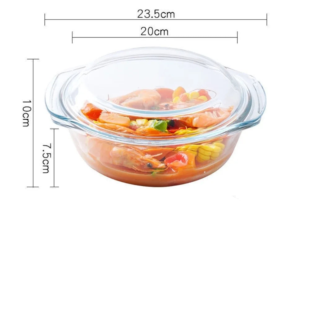saladier avec couvercle verre 20 cm