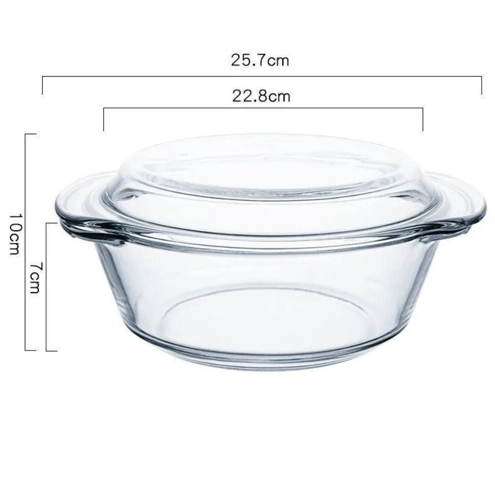 saladier avec couvercle verre 22 cm