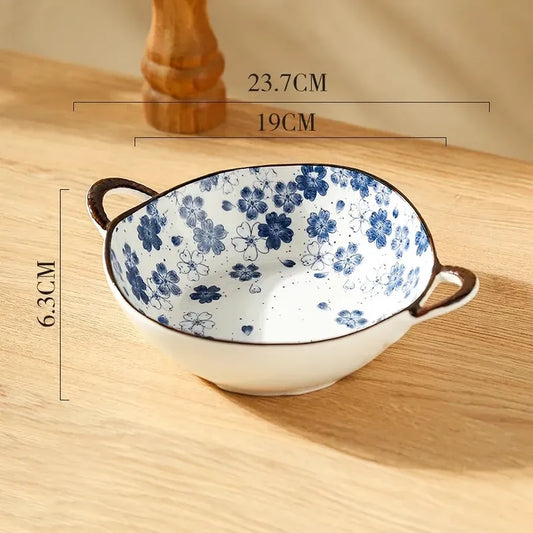 saladier bleu vintage