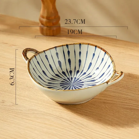 saladier design bleu