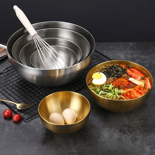 saladier inox argente