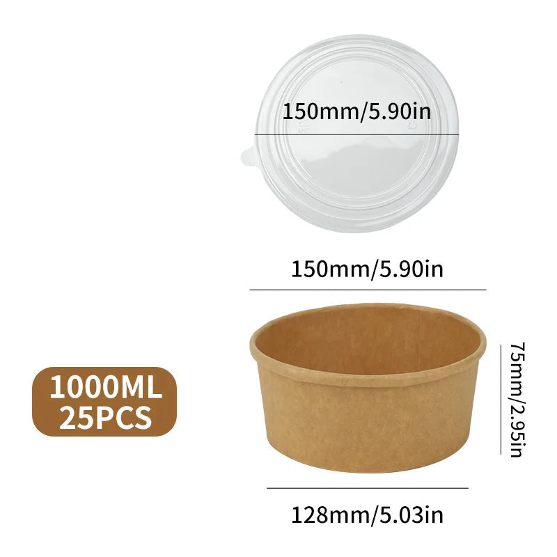 saladier jetable 25pcs