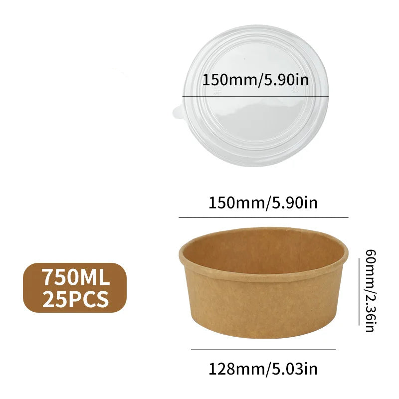 saladier jetable 750ml