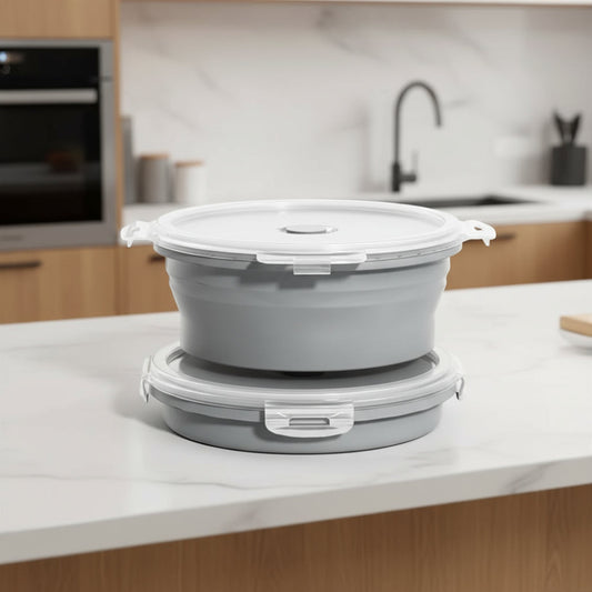 Saladier Pliable avec Couvercle