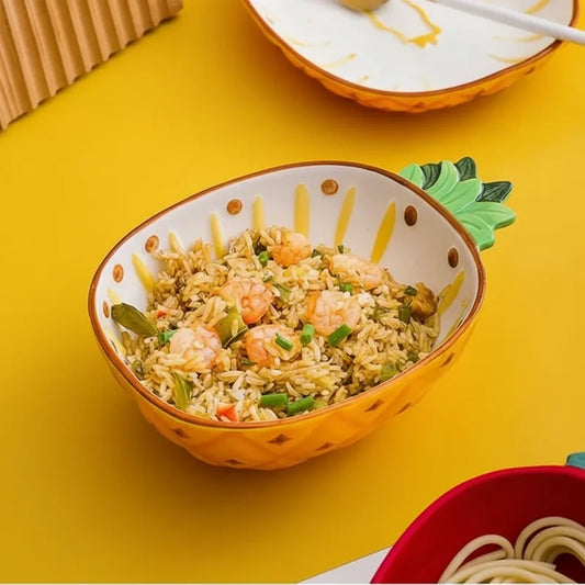 Saladier Vintage en Forme de d'Ananas