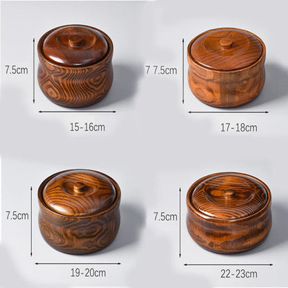 taille saladier couvercle bois